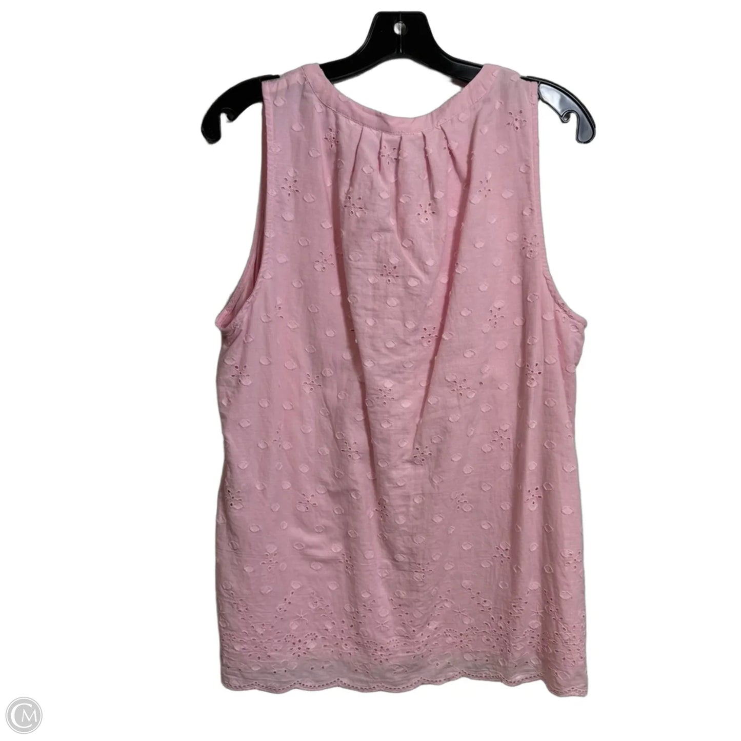 Top Sleeveless By Crown And Ivy In Pink, Size: L