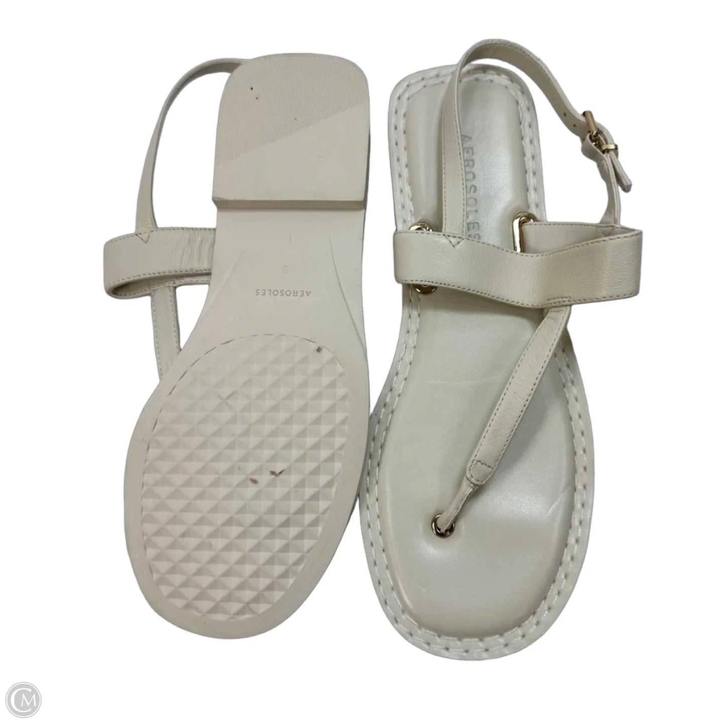 Sandals Flats By Aerosoles In White, Size: 8