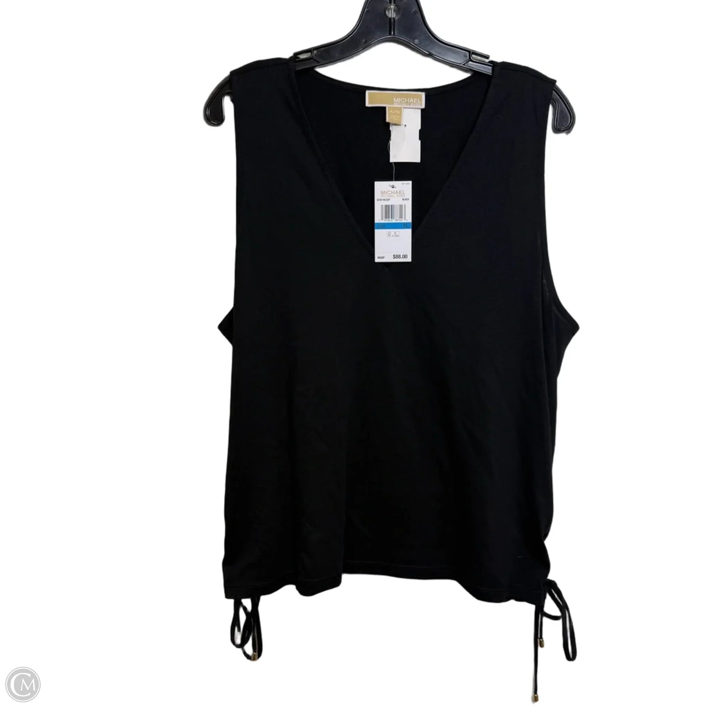 Tank Top By Michael By Michael Kors In Black, Size: Xl