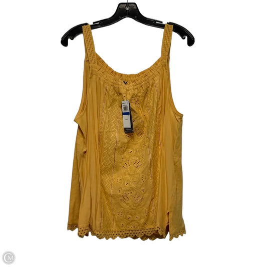 Top Sleeveless By Democracy In Yellow, Size: Xl