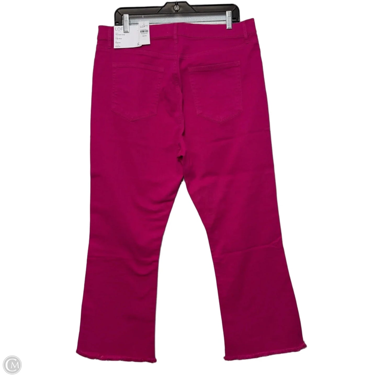 Jeans Boot Cut By Loft In Pink Denim, Size: 14