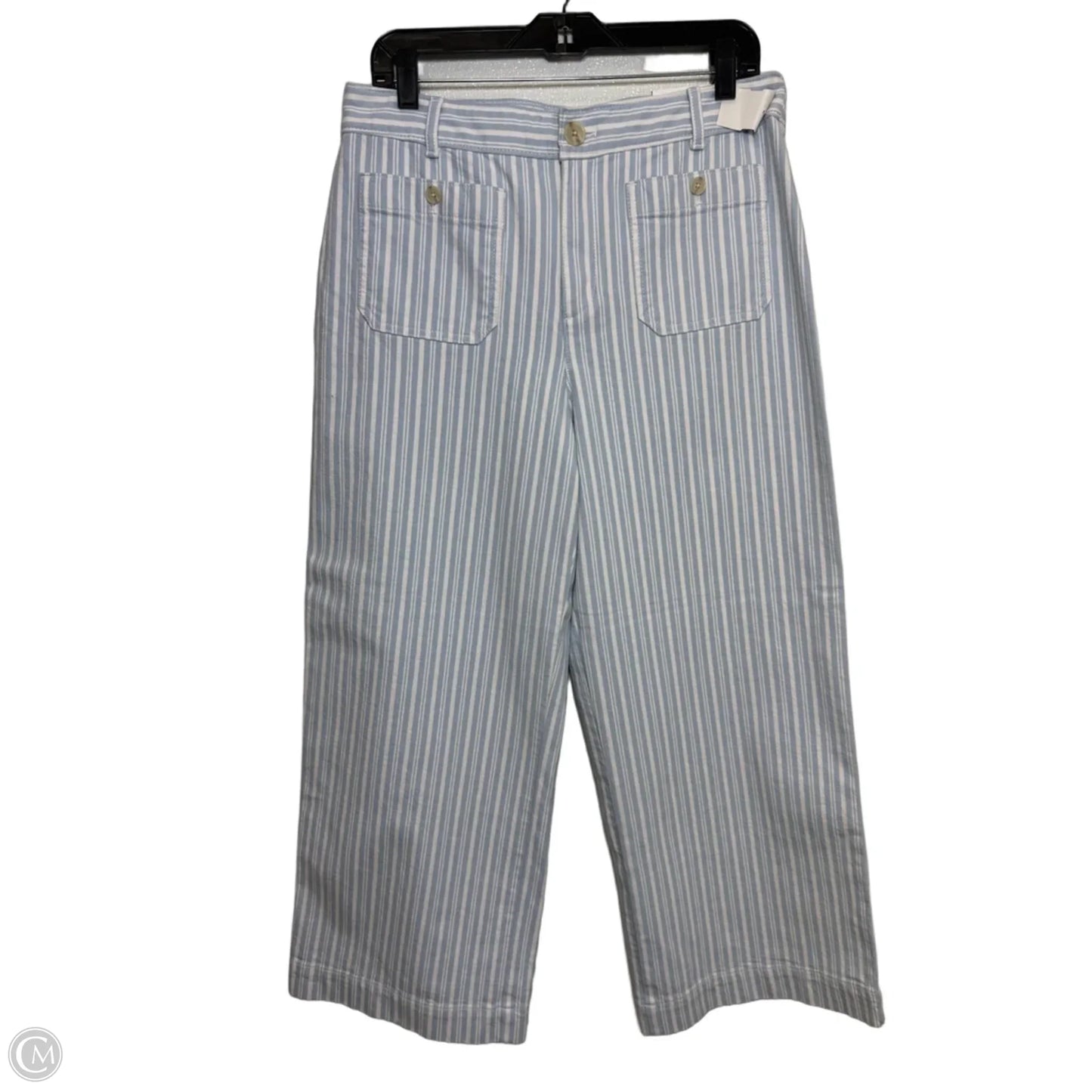 Palmer wide leg Pants By Loft In Striped Pattern, Size: 10