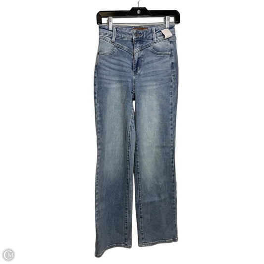 Jeans Wide Leg By Judy Blue In Blue Denim, Size: 0