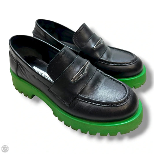 Shoes Flats By Steve Madden In Black & Green, Size: 6