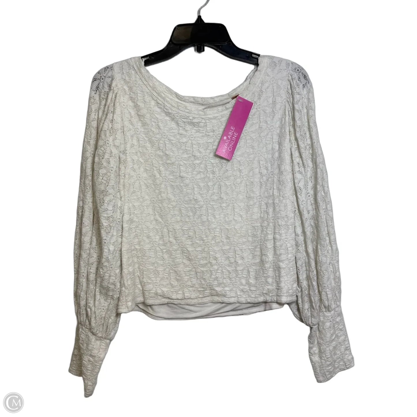 Top Long Sleeve By Free People In White, Size: Xl