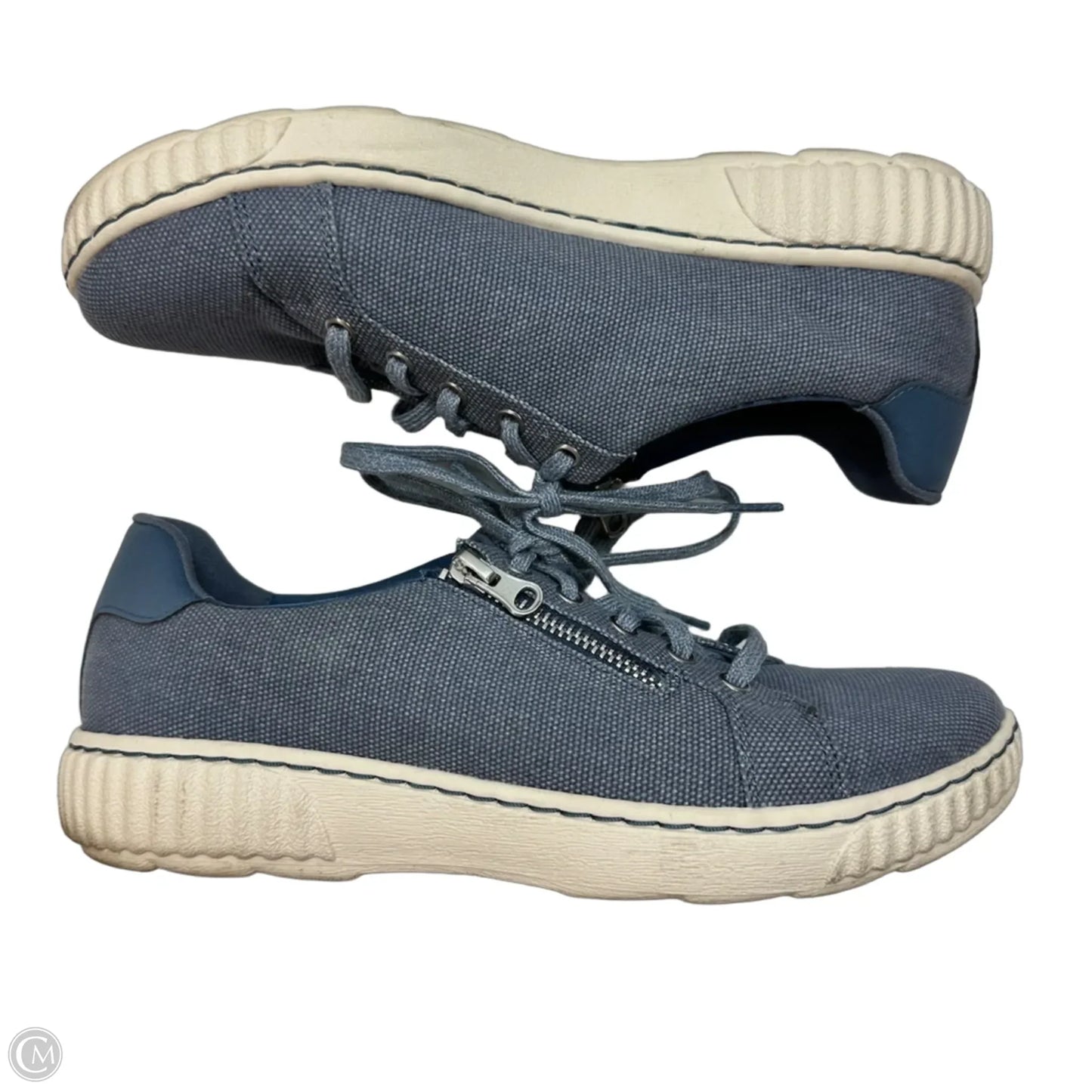 Shoes Sneakers By Clarks In Blue, Size: 6