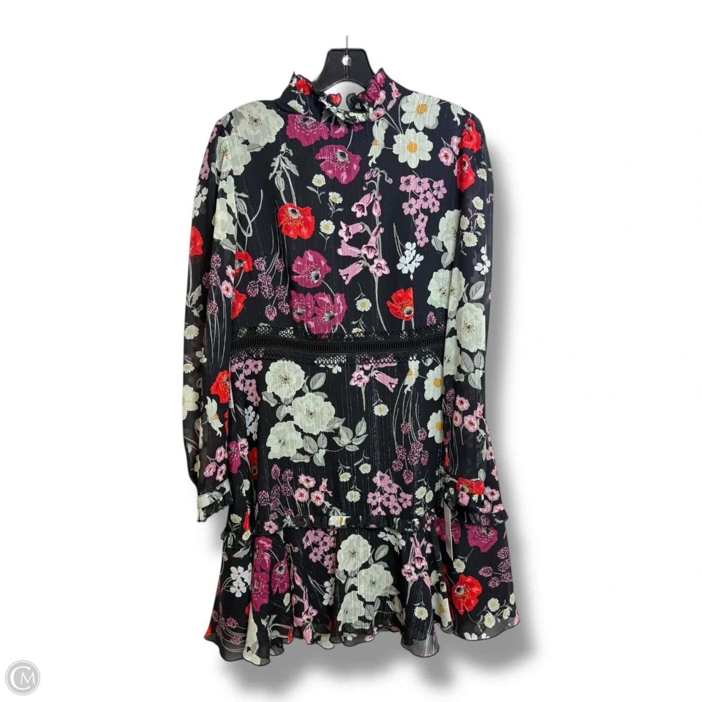 Floral High-Neck Dress By Donna Morgan In Floral Print, Size: 12p