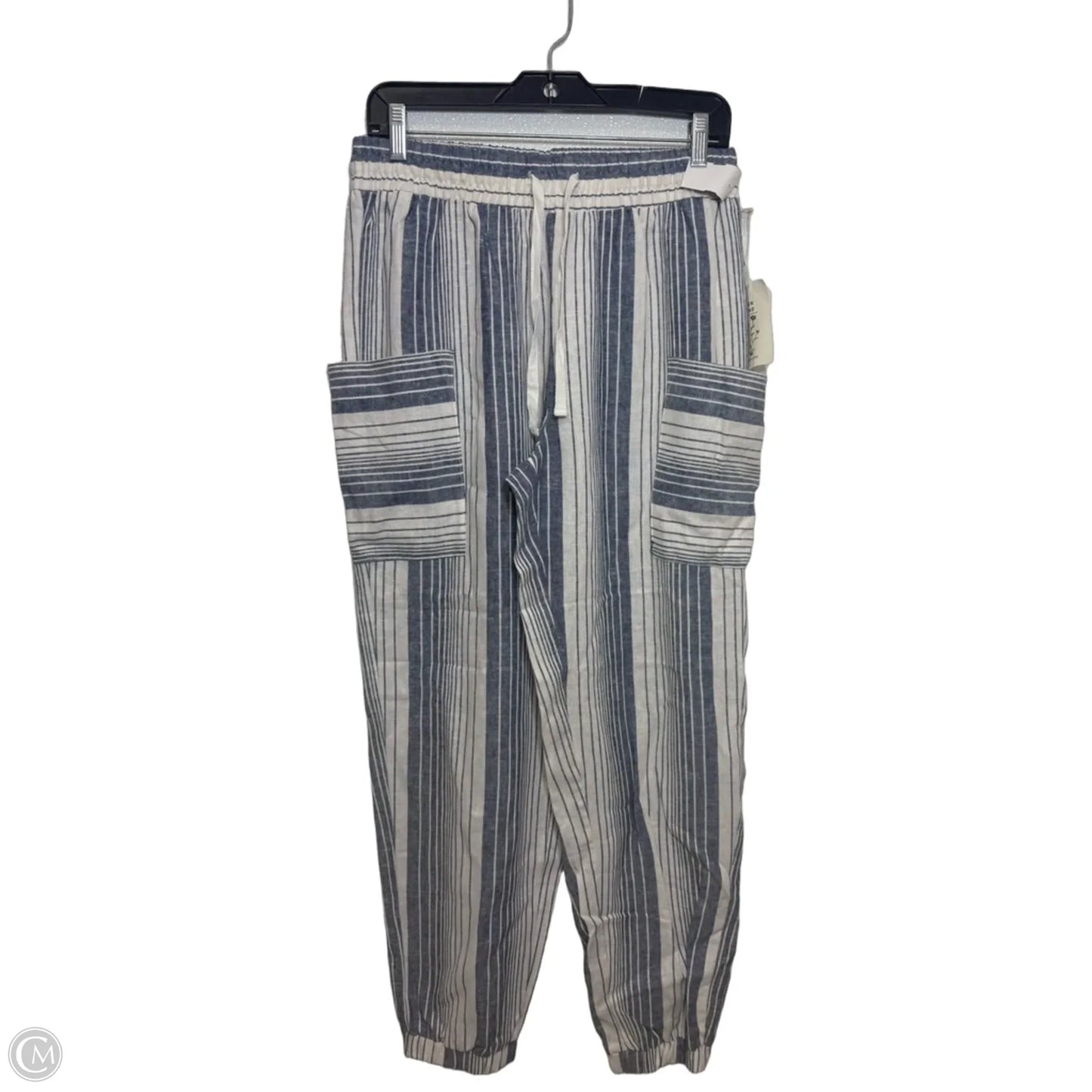 Pants Linen By Indigo Rein In Striped Pattern, Size: M