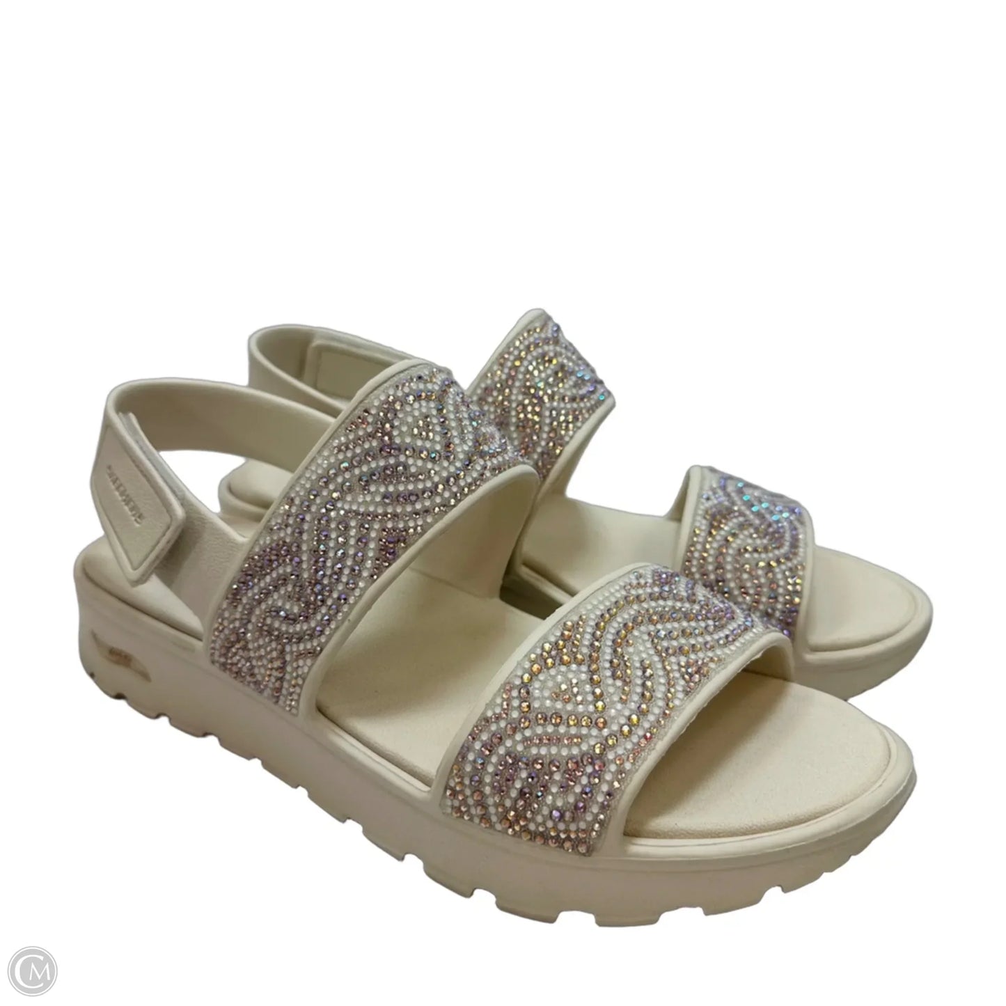 Sandals Flats By Skechers In Cream, Size: 10