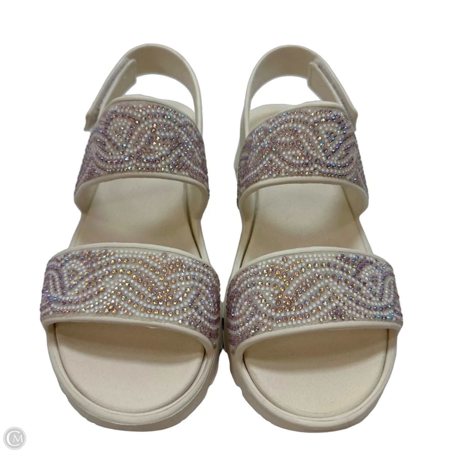 Sandals Flats By Skechers In Cream, Size: 10