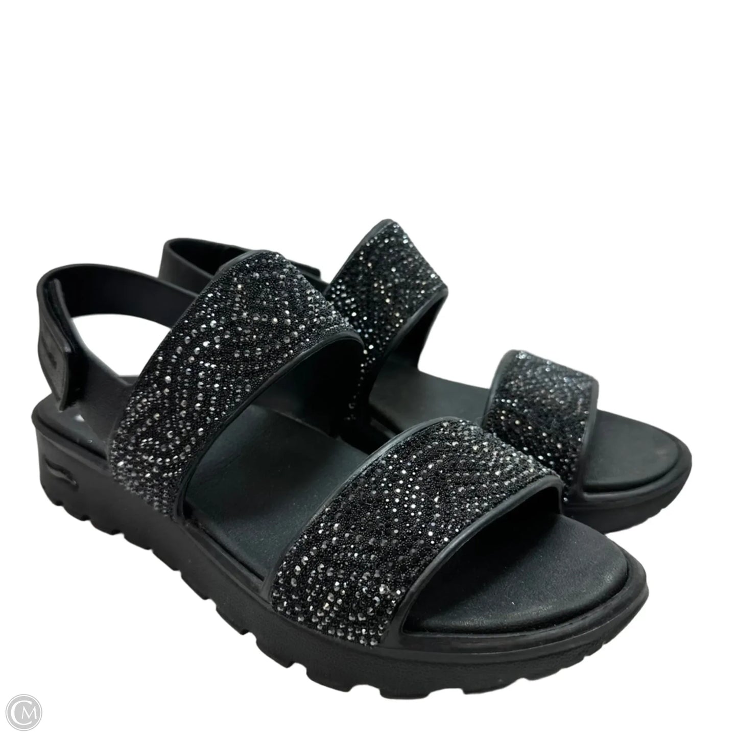 Sandals Flats By Skechers In Black, Size: 10