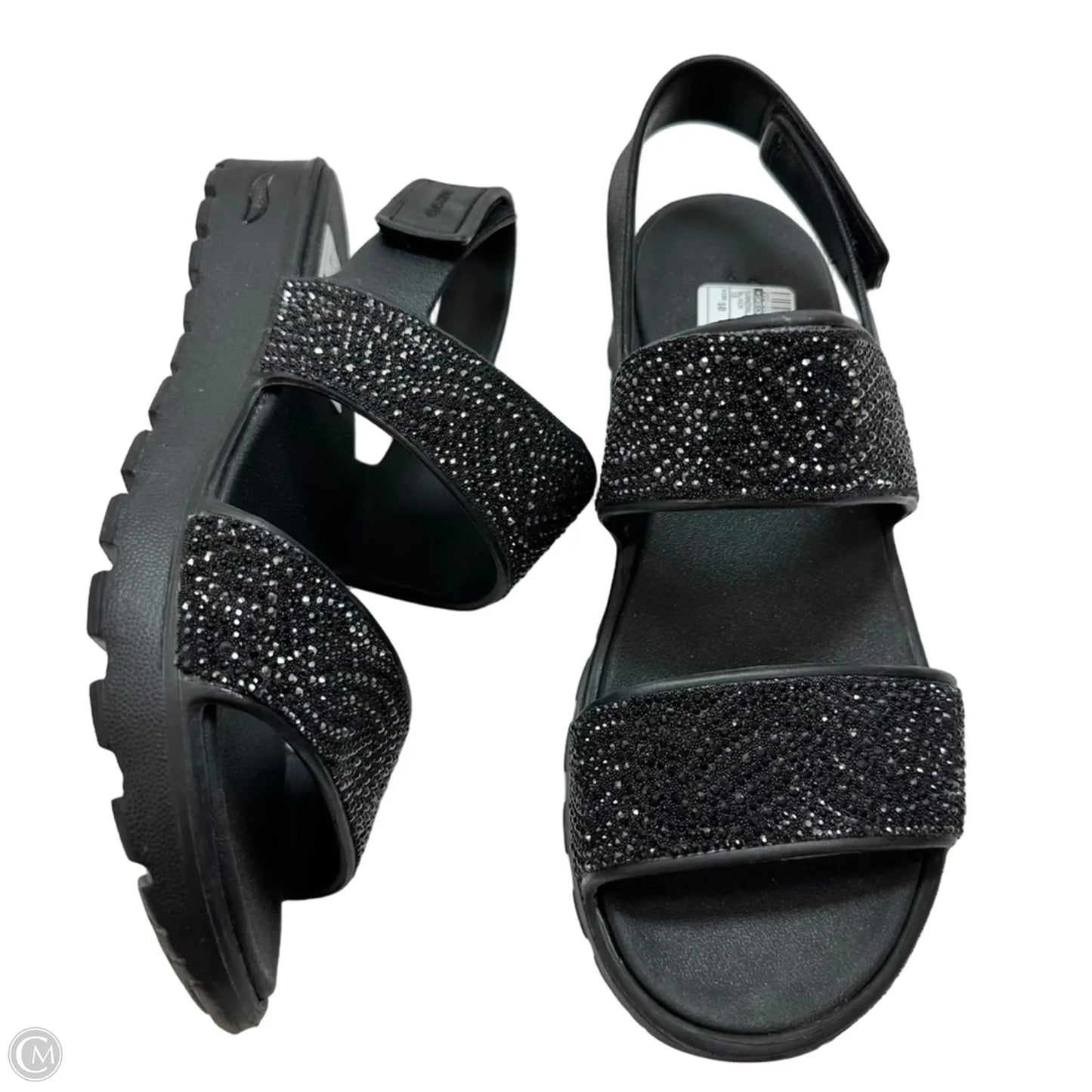 Sandals Flats By Skechers In Black, Size: 10