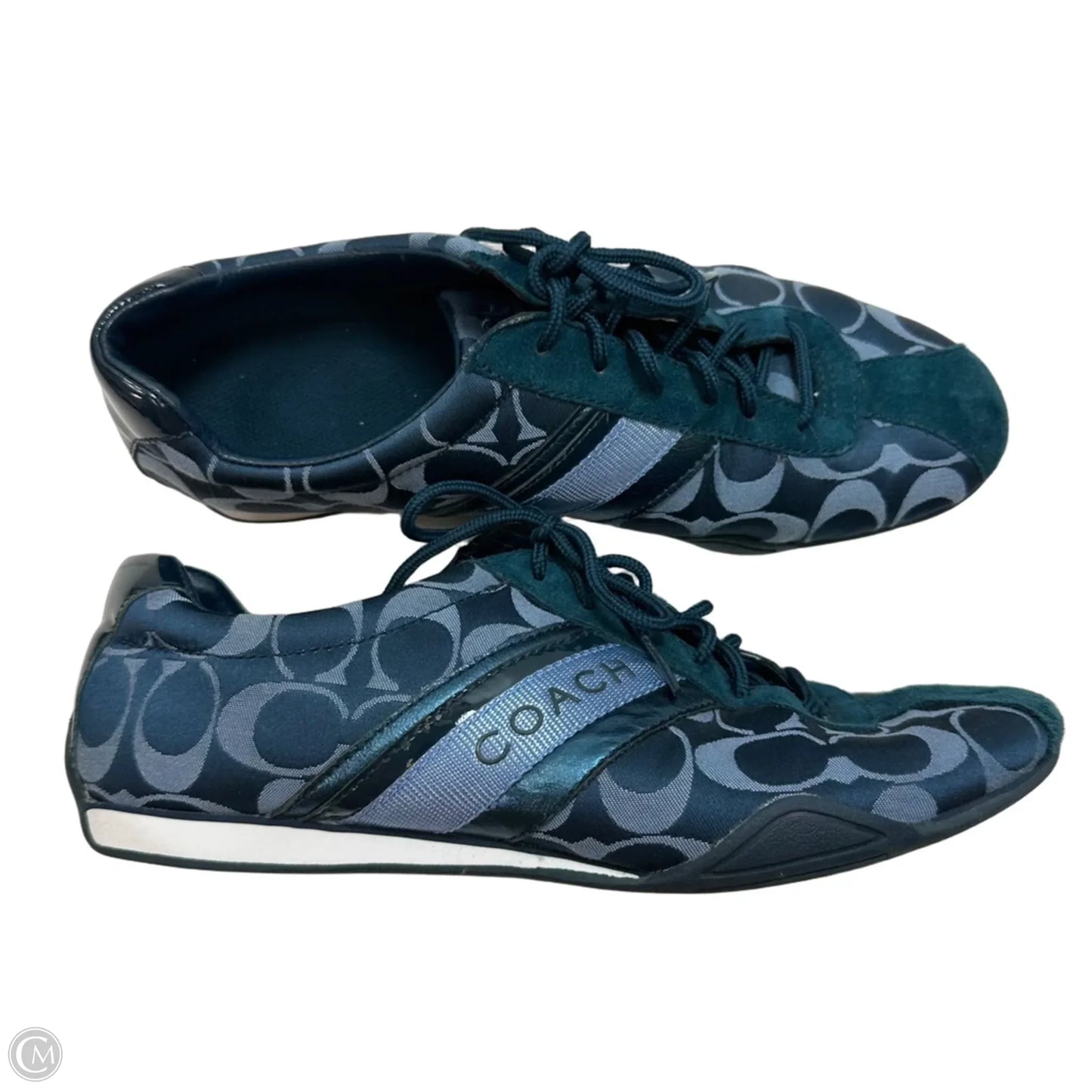 Shoes Designer By Coach In Blue, Size: 9.5