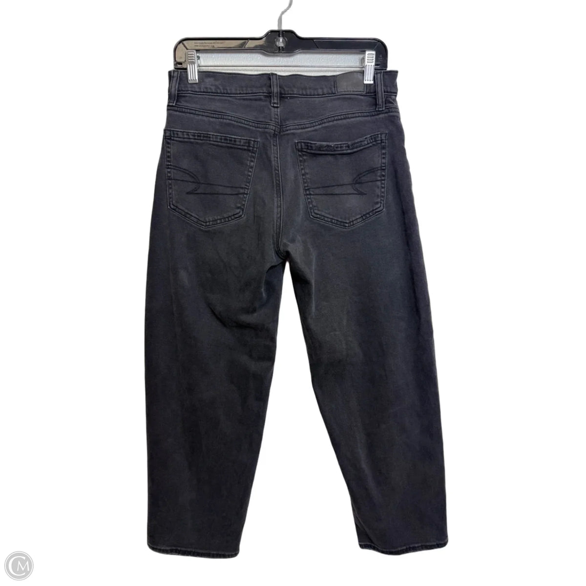 Jeans Straight By American Eagle In Black, Size: 2