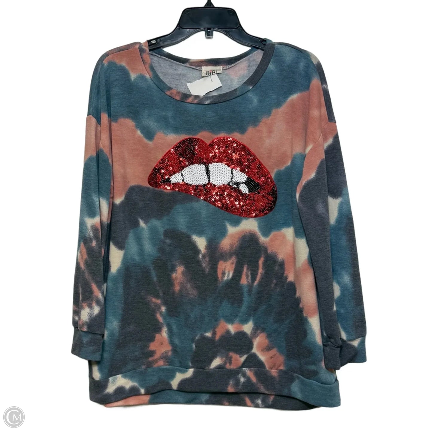 Top Long Sleeve By Bibi In Multi-colored, Size: M