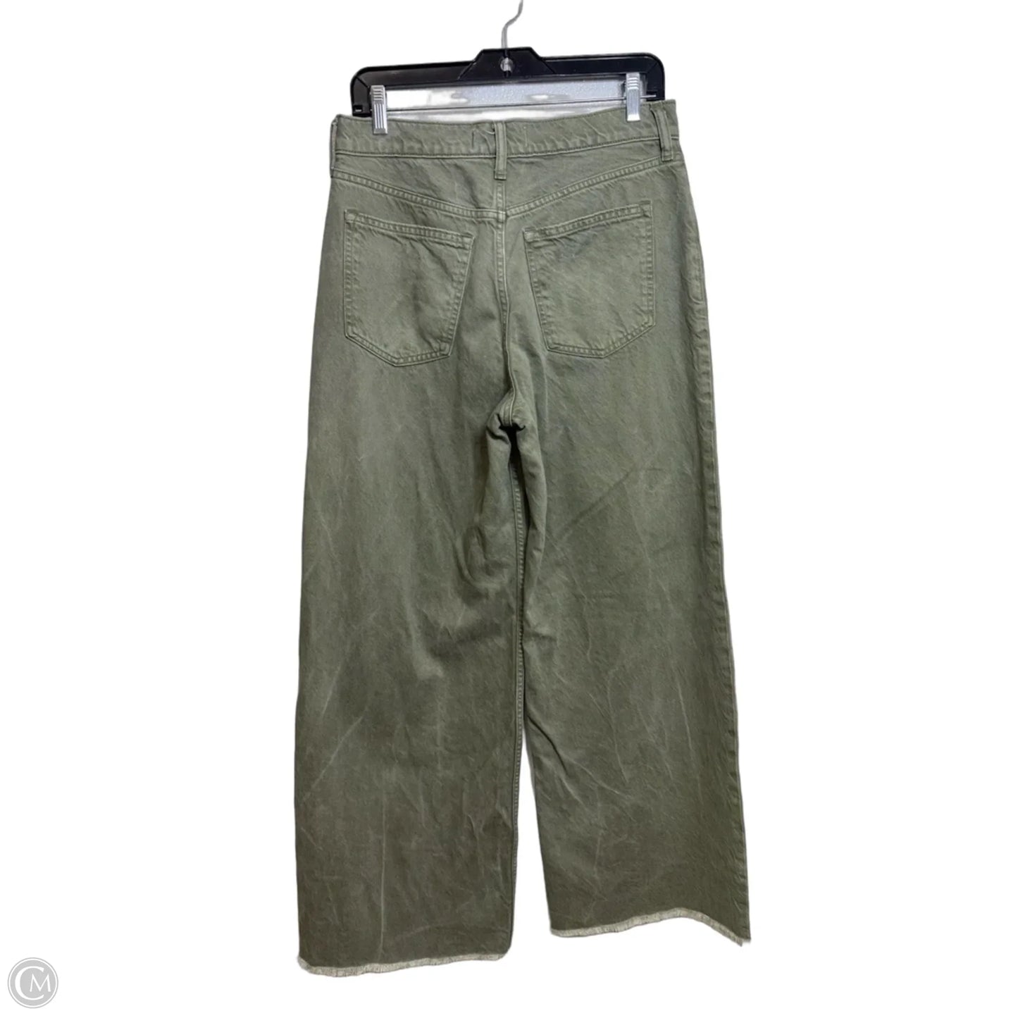 Jeans Wide Leg By Abercrombie And Fitch In Green, Size: 6l