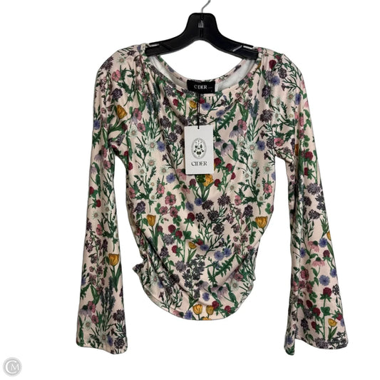 LS top By Cider In Floral Print, Size: L