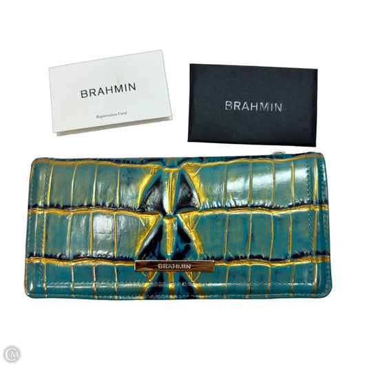 Parakeet Estuary ADY Wallet Designer By Brahmin, Size: Medium