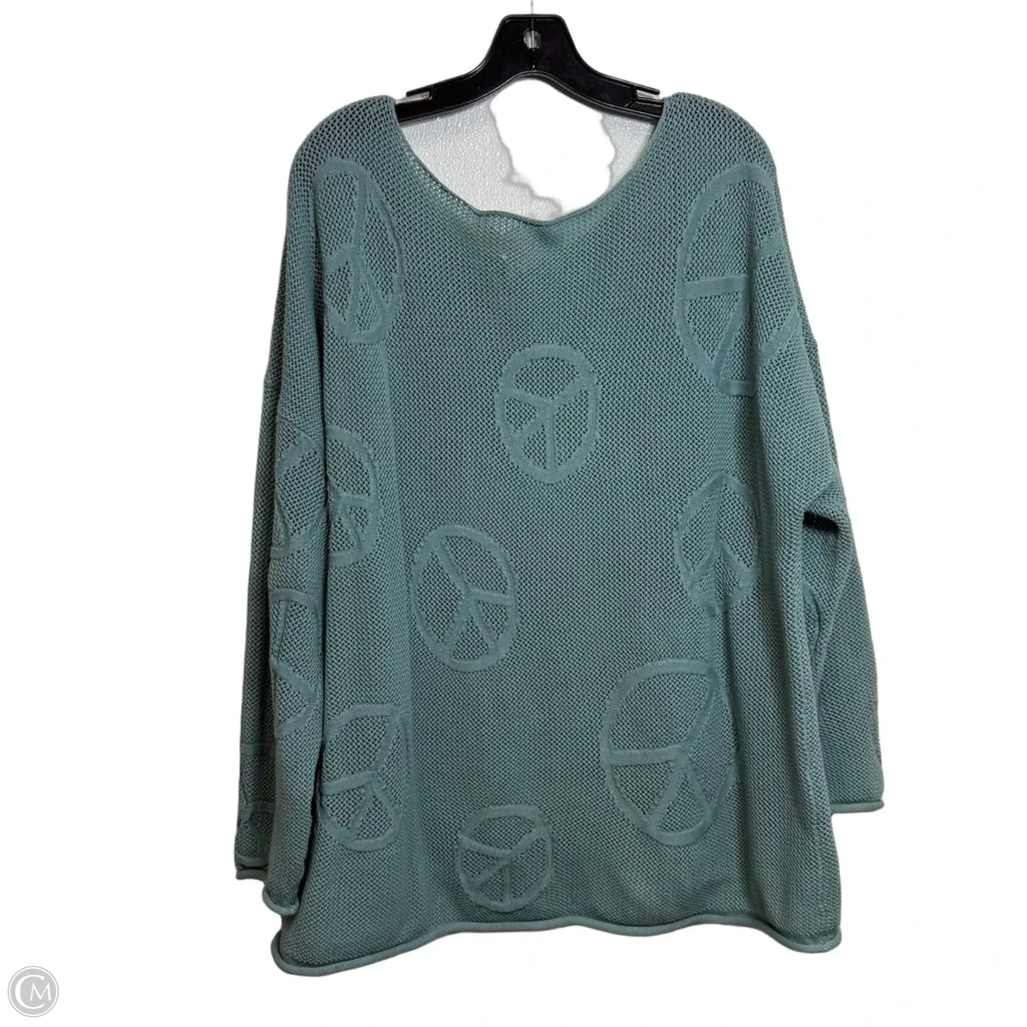 Sweater By Peace Love World In Blue, Size: Xl