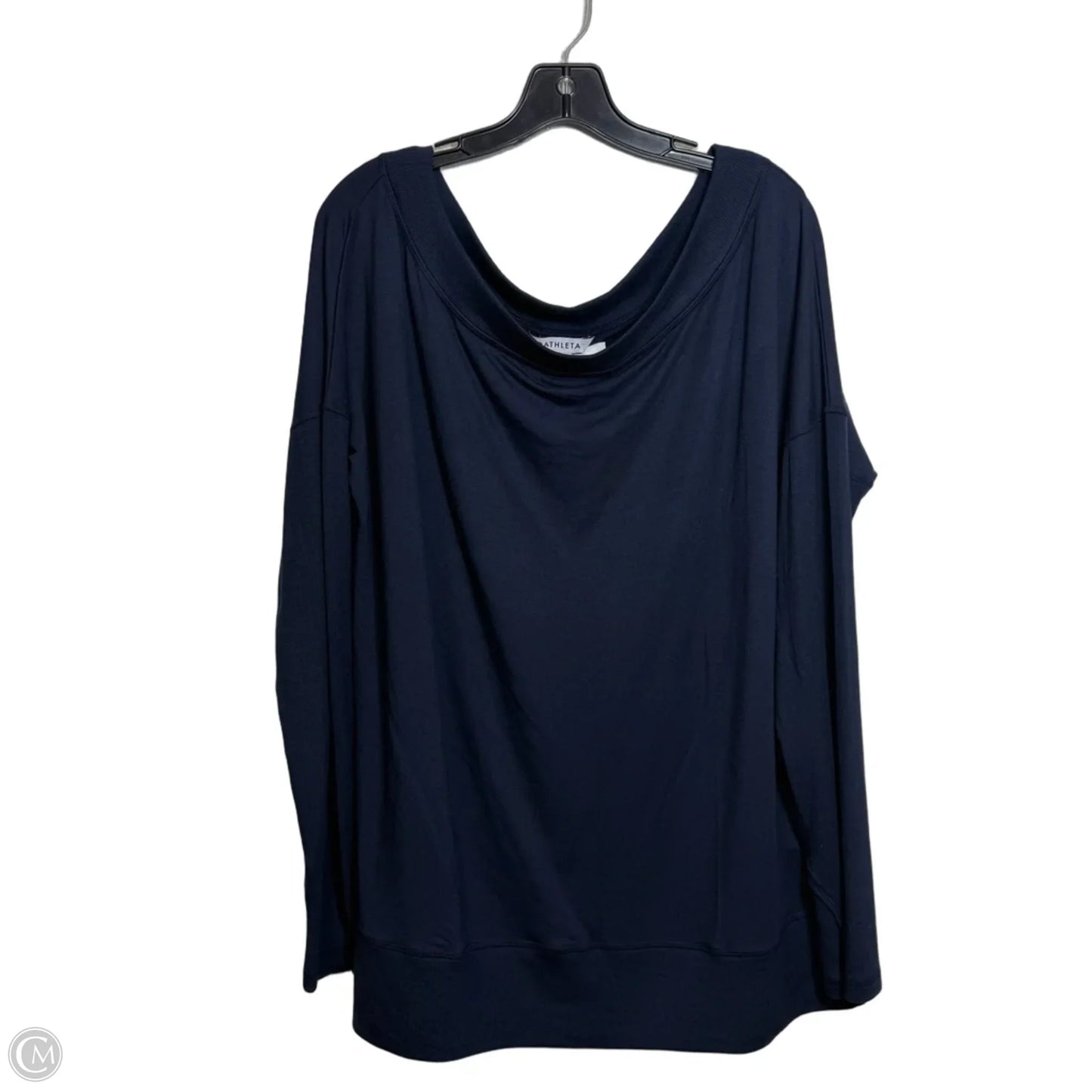 Top Long Sleeve By Athleta In Navy, Size: Xl