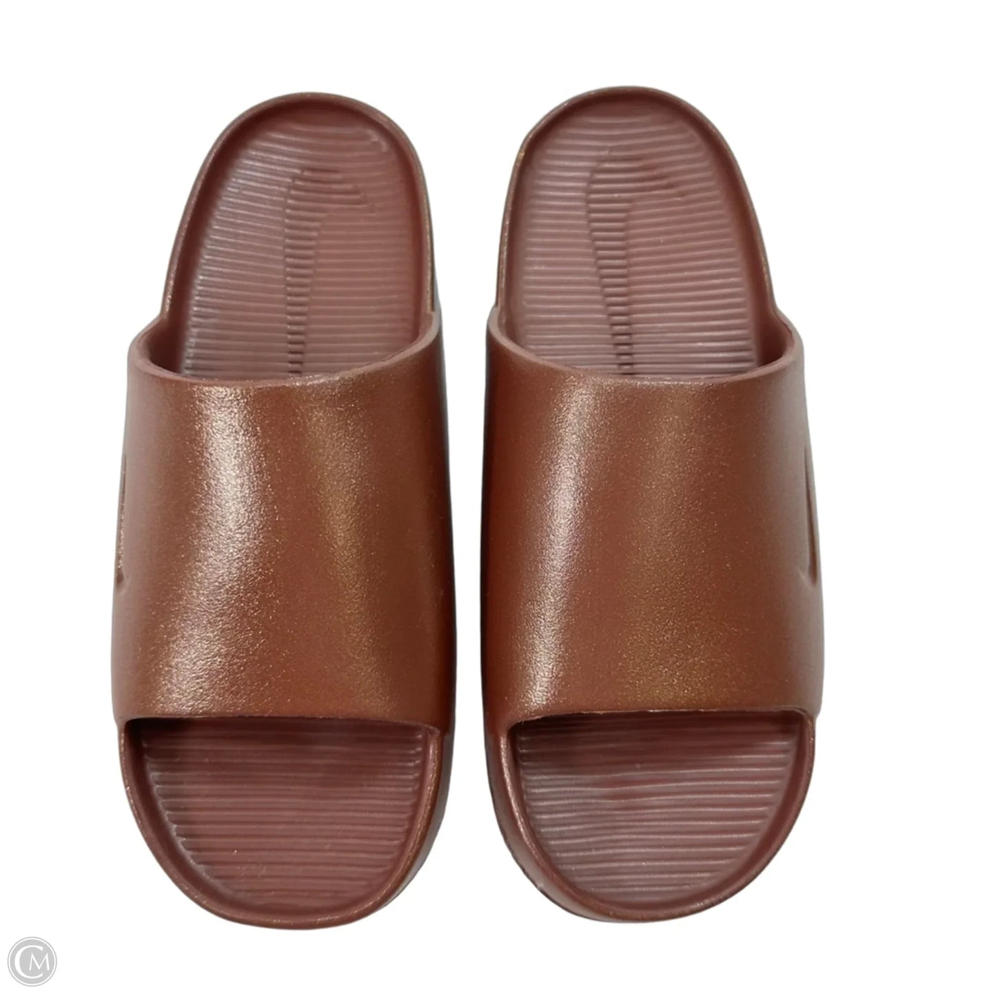 Sandals Flats By Nike In Copper, Size: 9