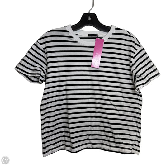 Top Short Sleeve By Atm In Striped Pattern, Size: Sp