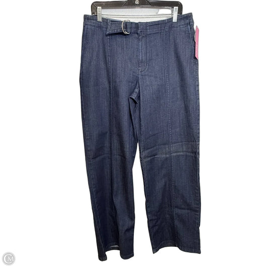 Jeans Wide Leg By J. Jill In Blue Denim, Size: 12