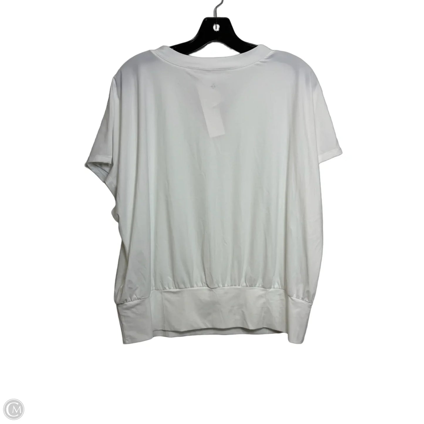 Athletic Top Short Sleeve By Halara In White, Size: Xl