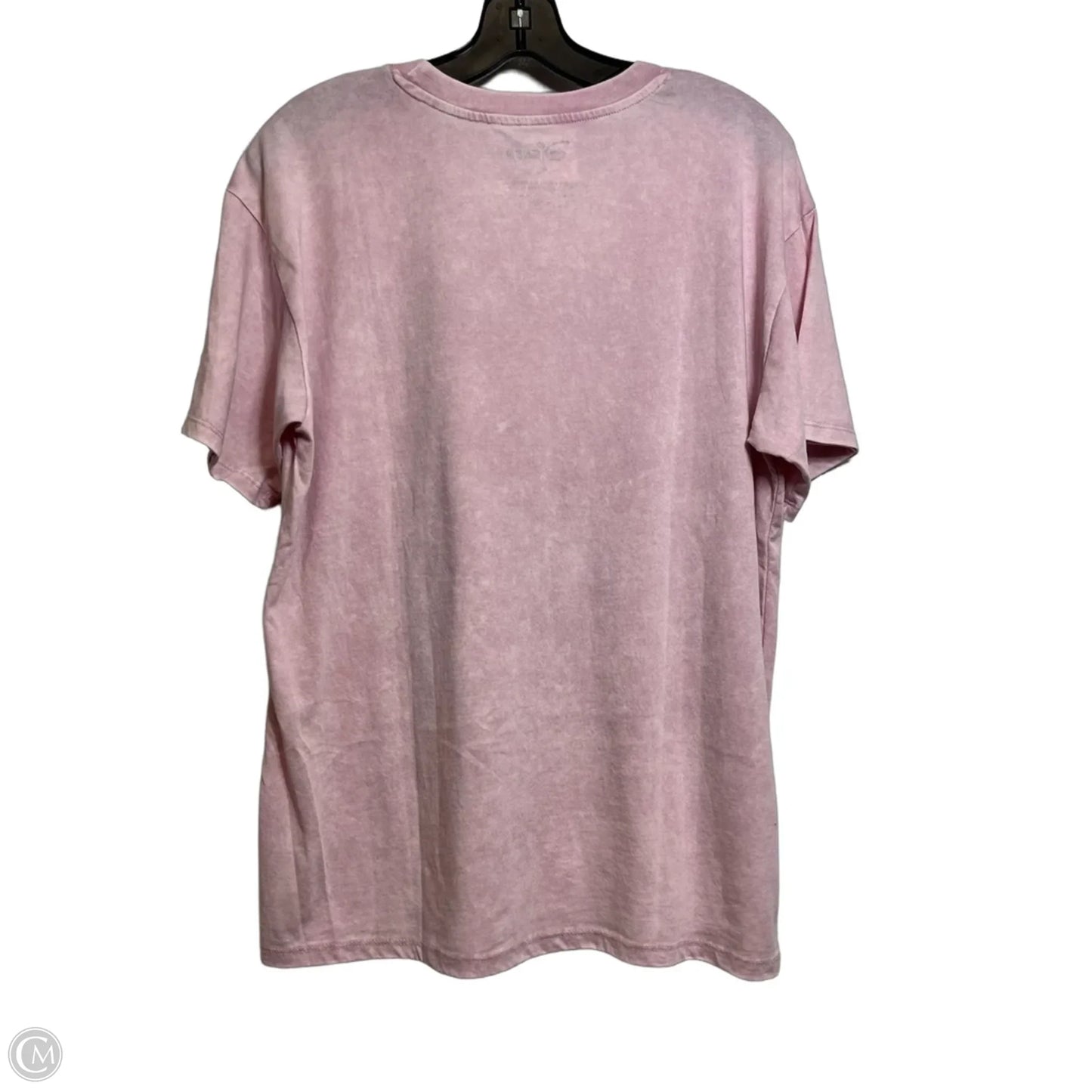 Top Short Sleeve By Disney In Pink, Size: M