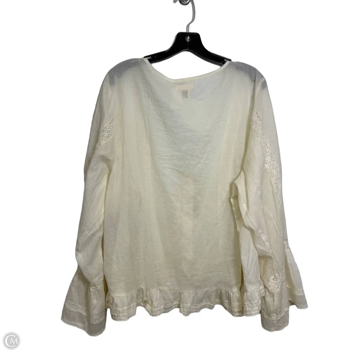 Top Long Sleeve By Torrid In Beige, Size: 3x