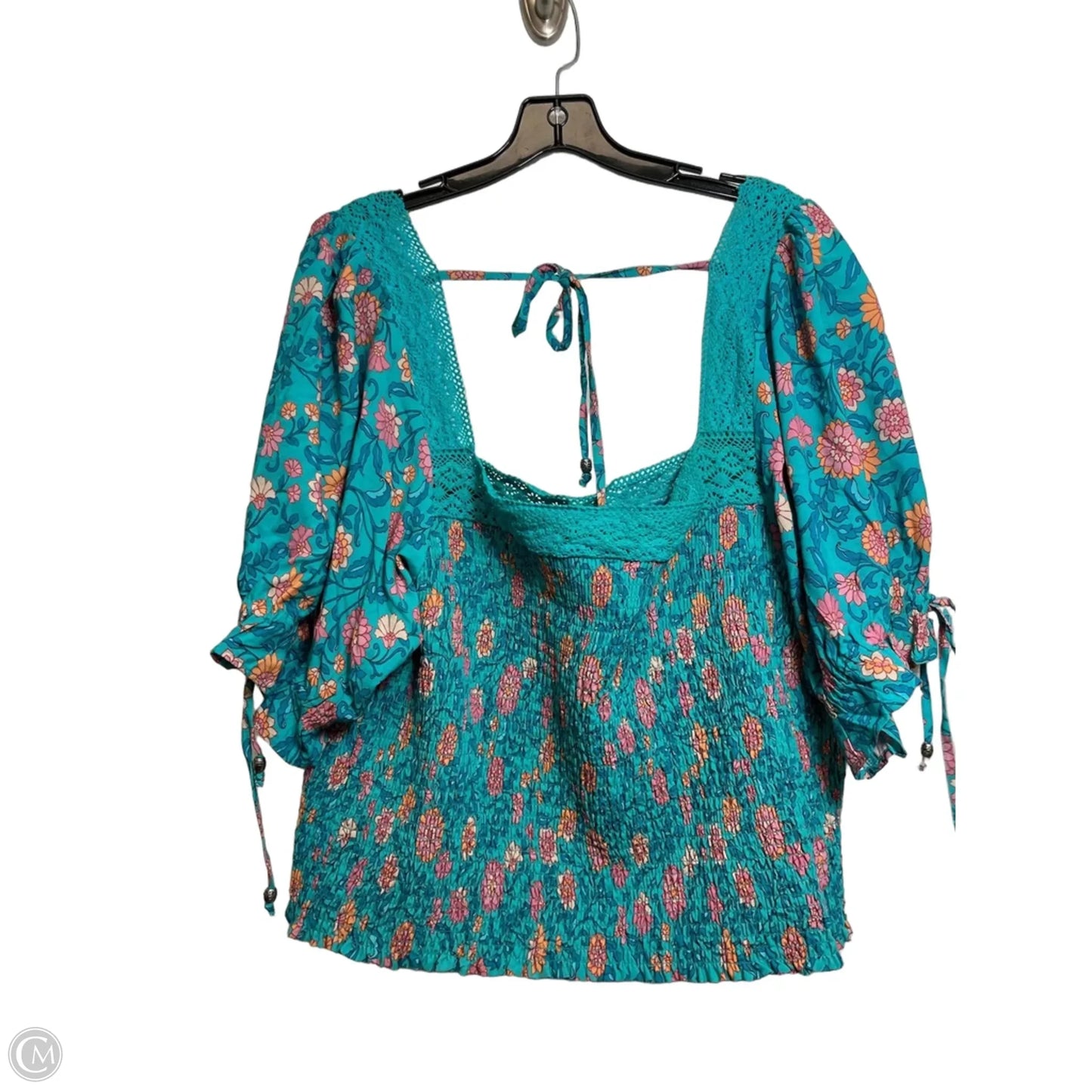 Top Short Sleeve By City Chic In Blue, Size: Xxl