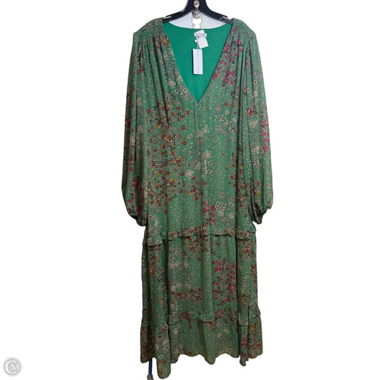 Dress Casual Maxi By Baltic Born In Green, Size: 3x