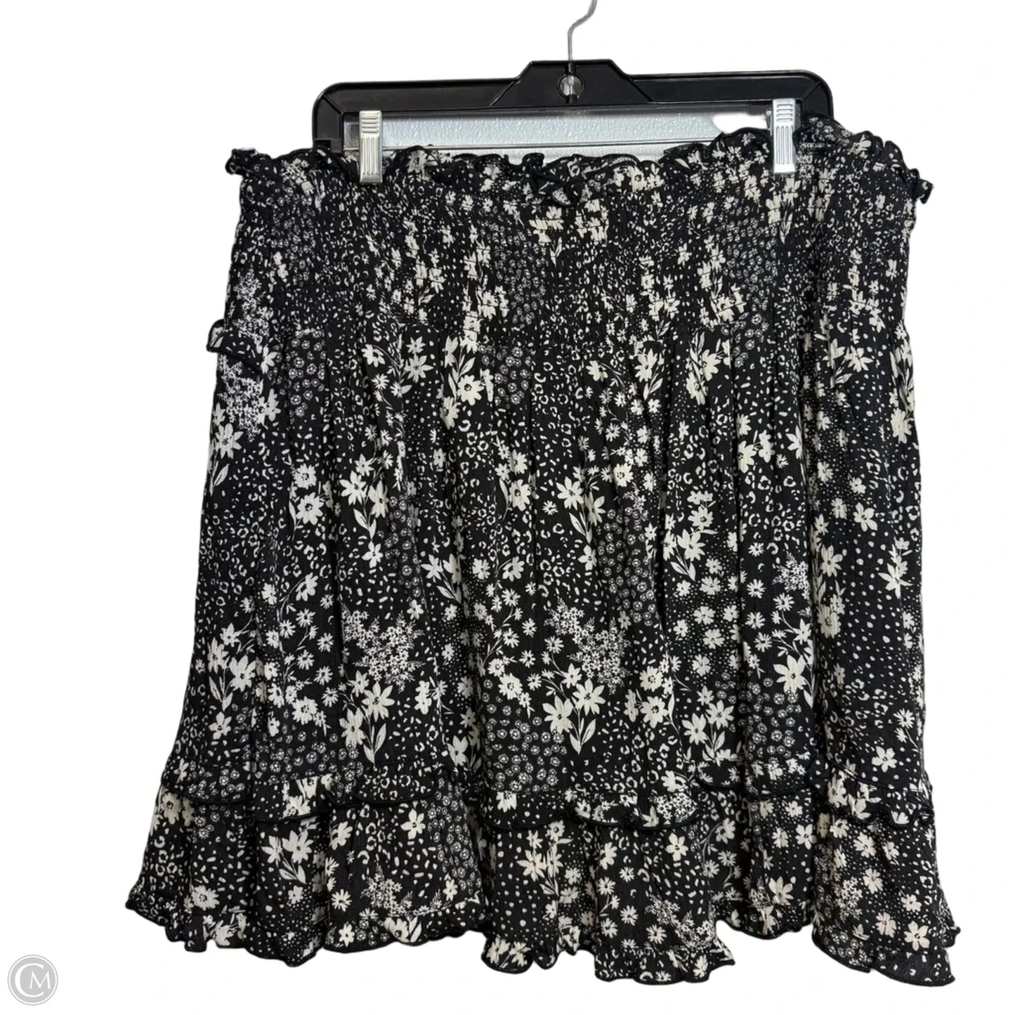 Skirt Mini & Short By Torrid In Black & White, Size: 3x