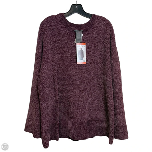 Sweater By Matty M In Purple, Size: Xxl