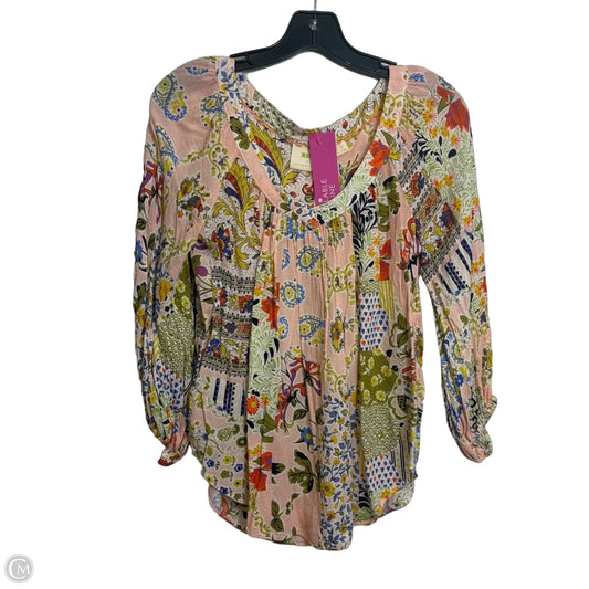 Top Long Sleeve By Anthropologie In Multi-colored, Size: 0