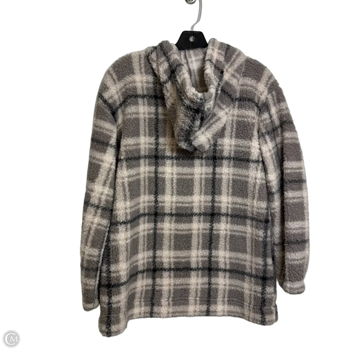 Jacket Fleece By Koolaburra By Ugg In Grey & White, Size: S