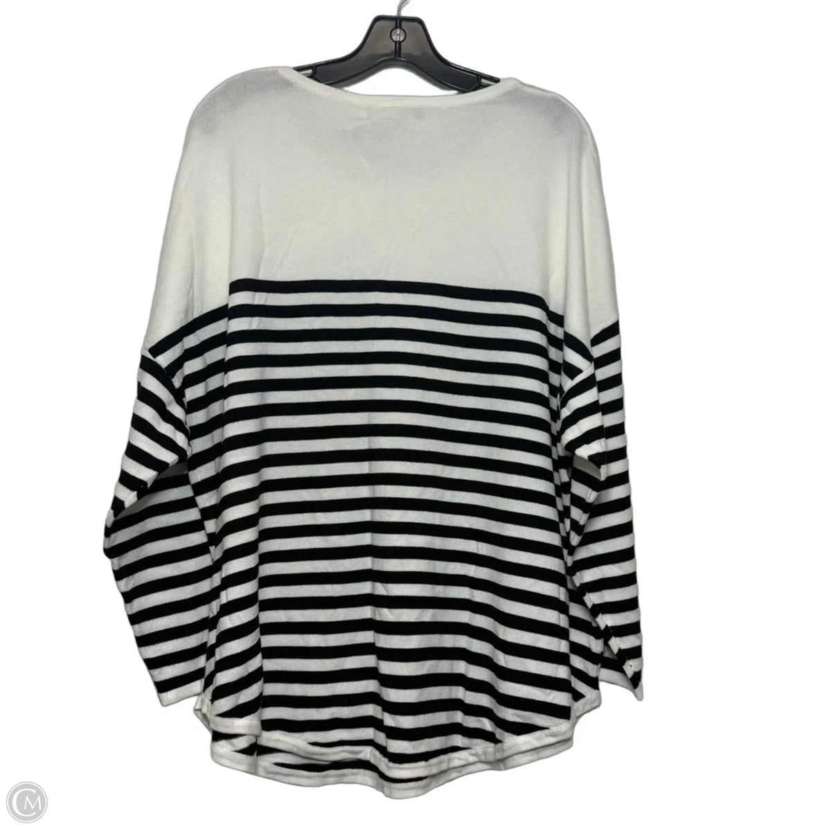 Top Long Sleeve By Philosophy In Striped Pattern, Size: 2x