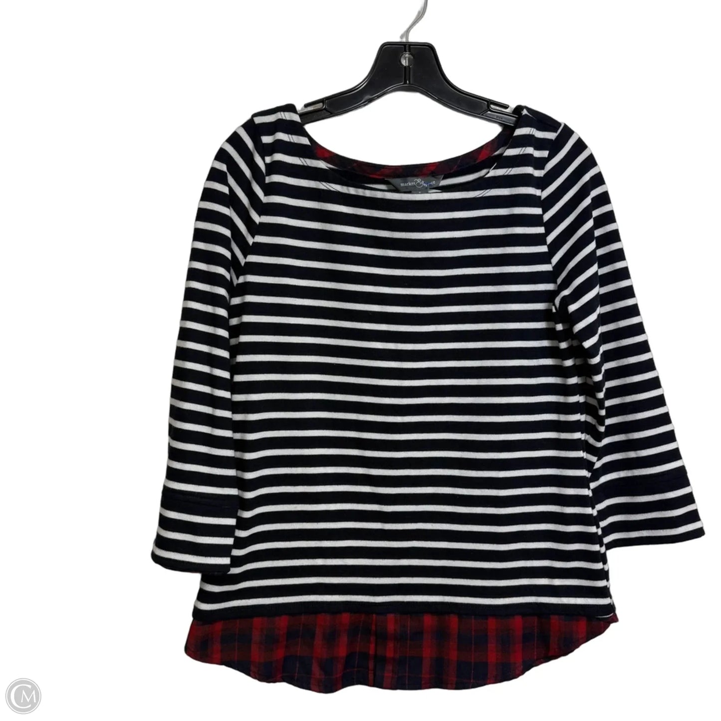 Top Long Sleeve By Market & Spruce In Striped Pattern, Size: S