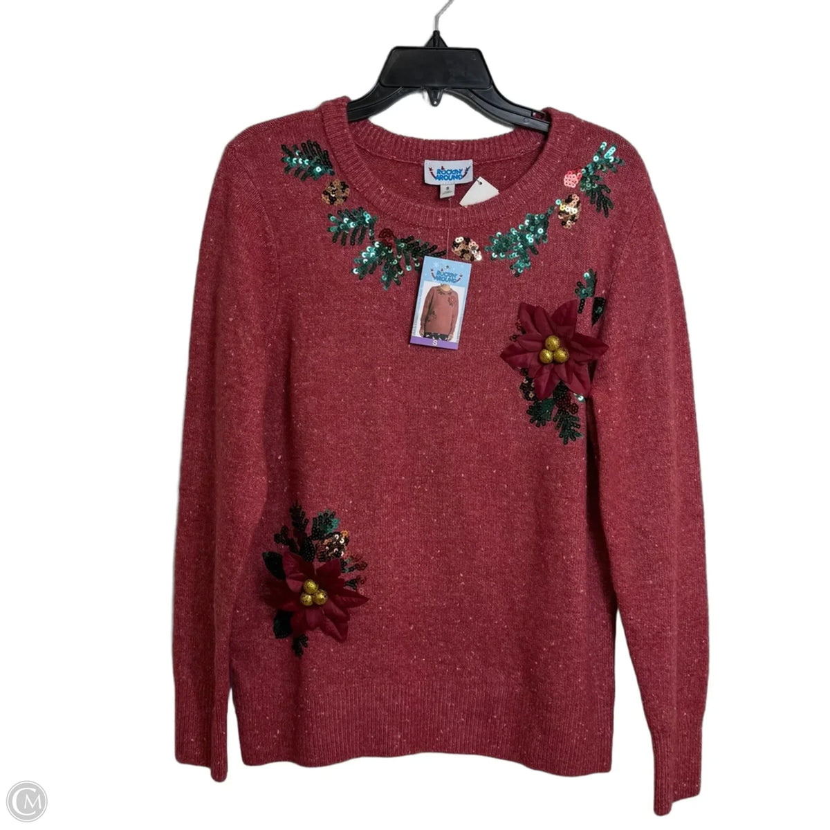 Top Long Sleeve Basic By Clothes Mentor In Red, Size: S