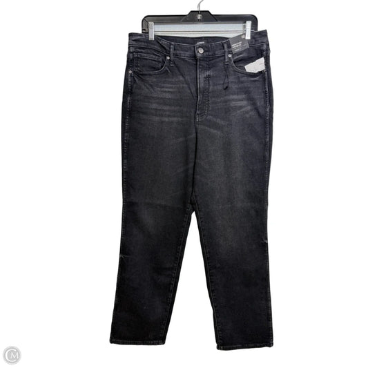 Jeans Straight By Express In Black, Size: 14