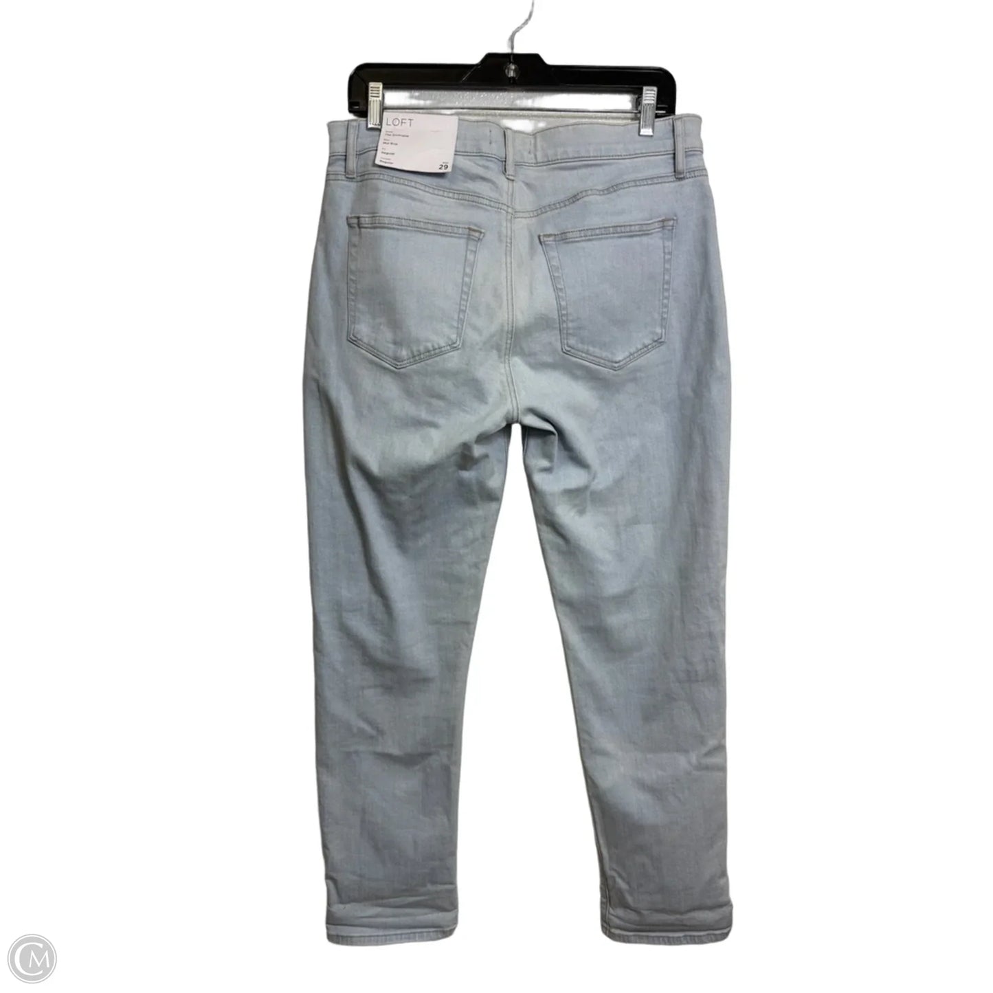 Jeans Straight By Loft In Blue Denim, Size: 8