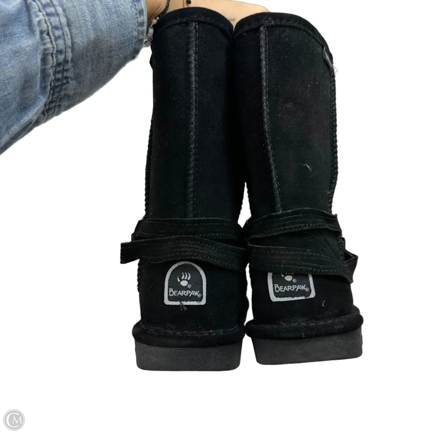 Boots Mid-calf Flats By Bearpaw In Black, Size: 10