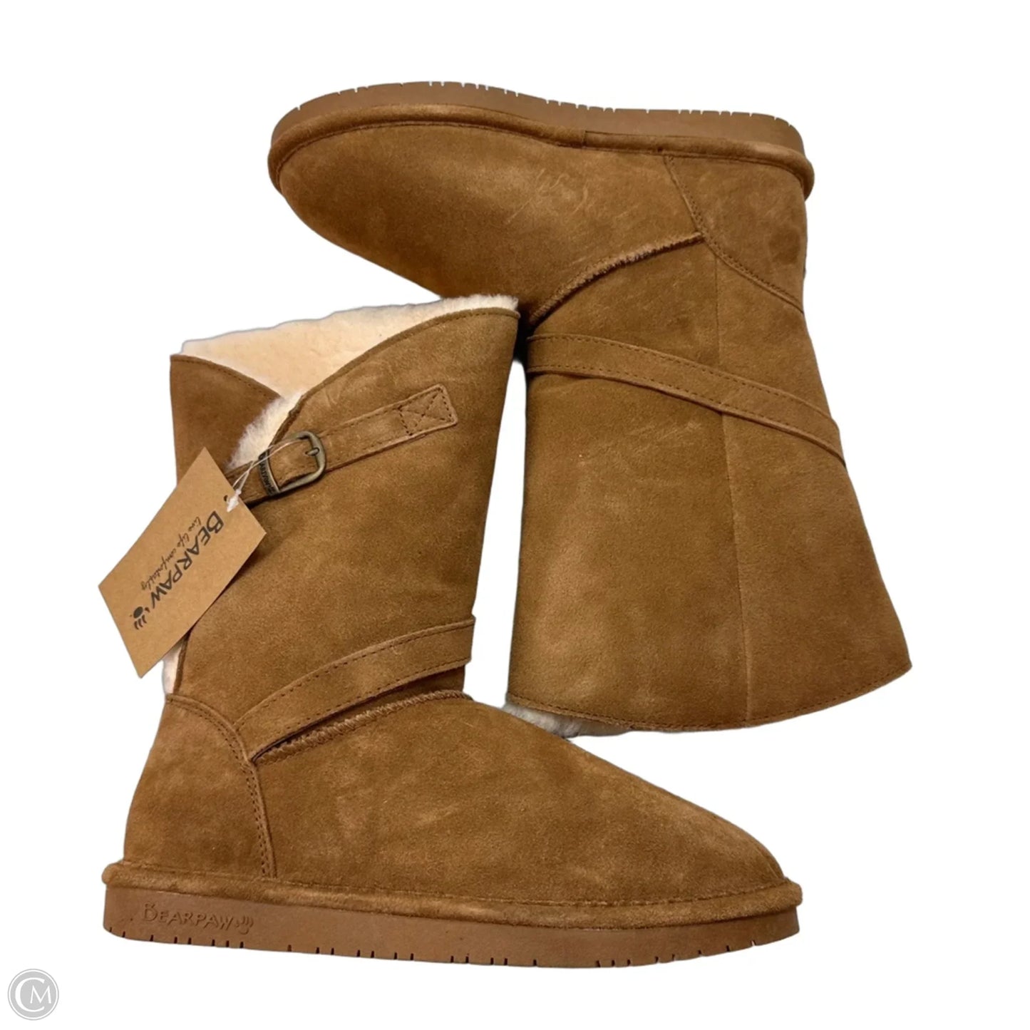 Boots Mid-calf Flats By Bearpaw In Brown, Size: 10