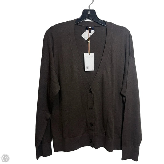 Cardigan By Quince In Brown, Size: Xl