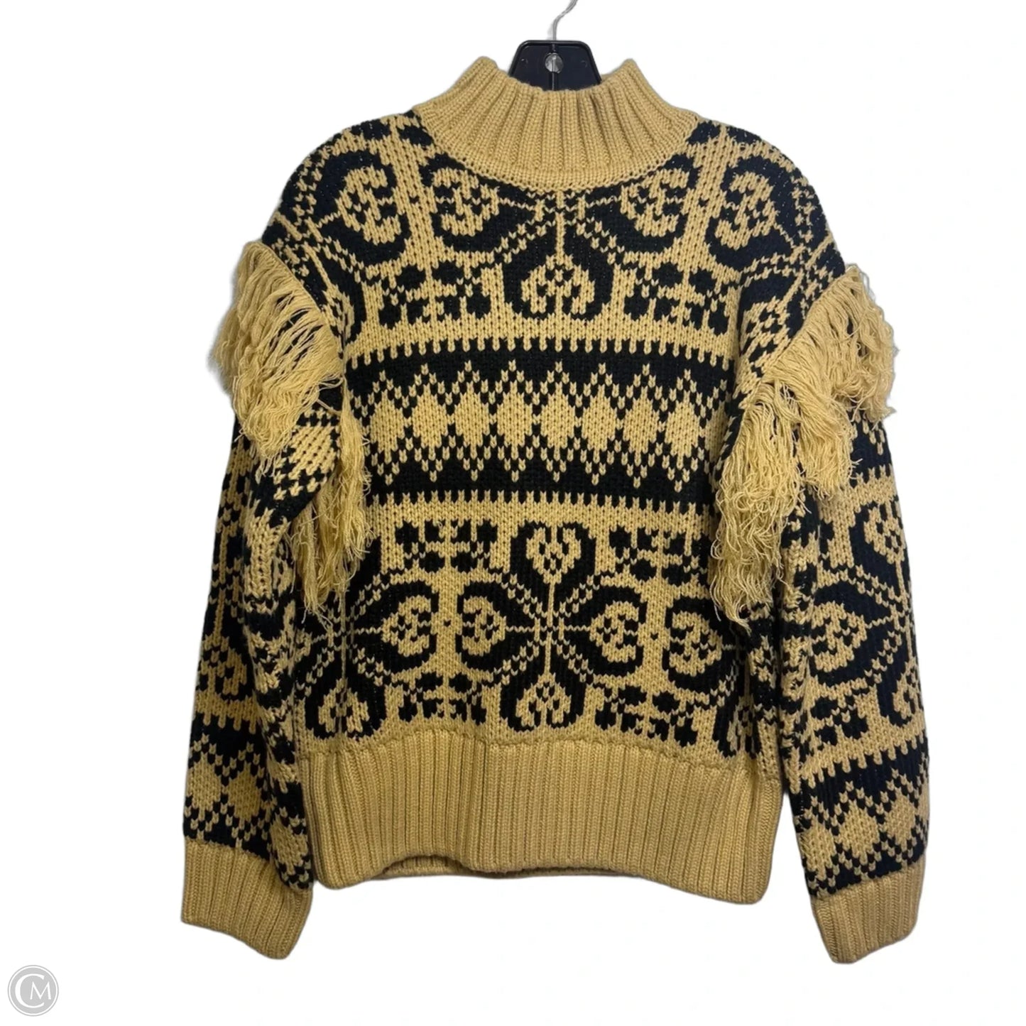 Sweater By English Factory In Black & Cream, Size: S