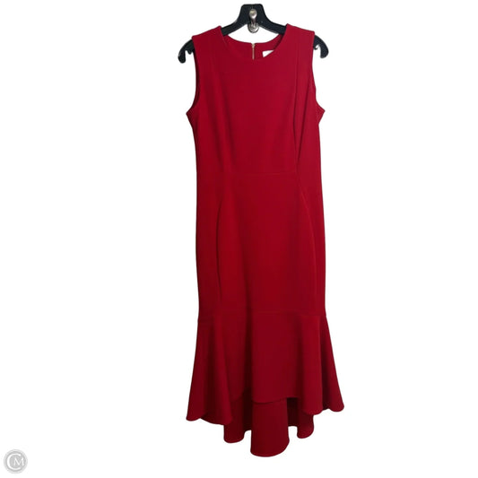 Dress Party Midi By Calvin Klein In Red, Size: M