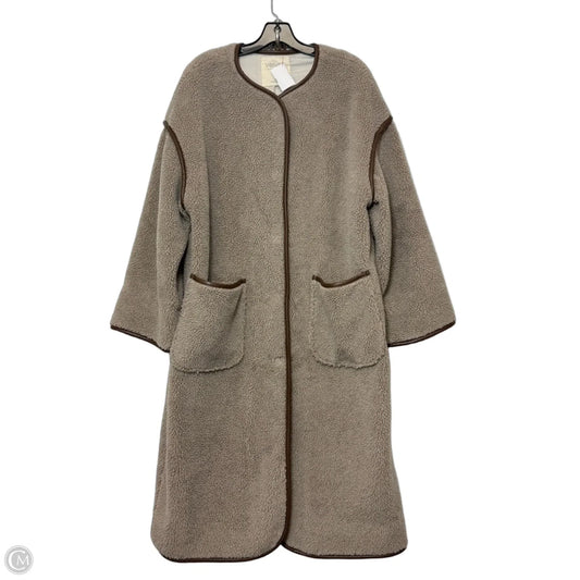 Coat Faux Fur & Sherpa By Velvet By Jenny Graham In Brown, Size: S