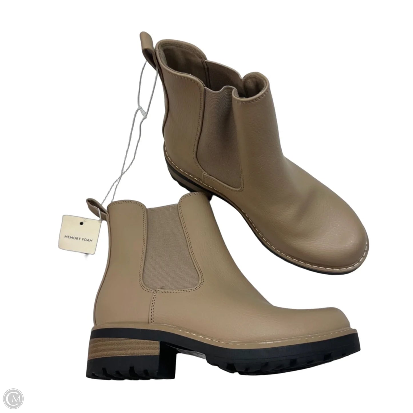 Boots Ankle Flats By Universal Thread In Tan, Size: 6