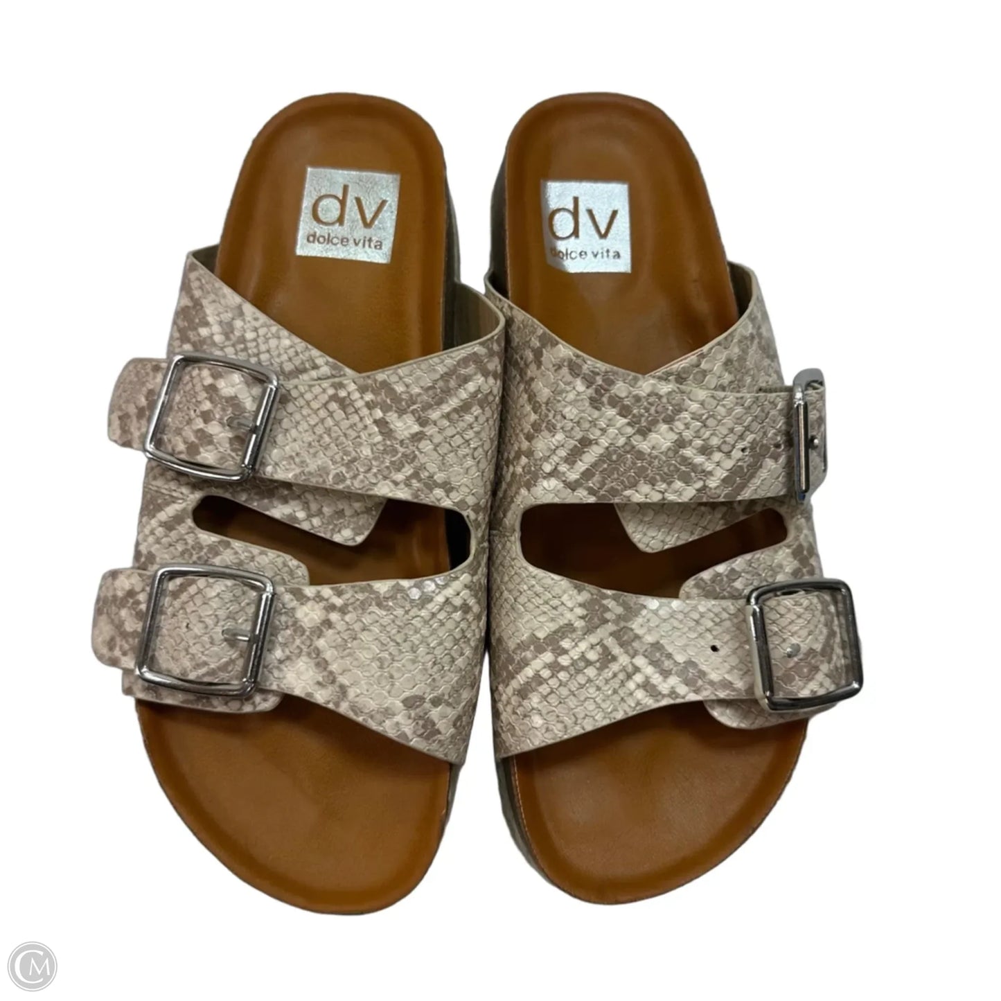 Sandals Flats By Dv In Tan, Size: 7