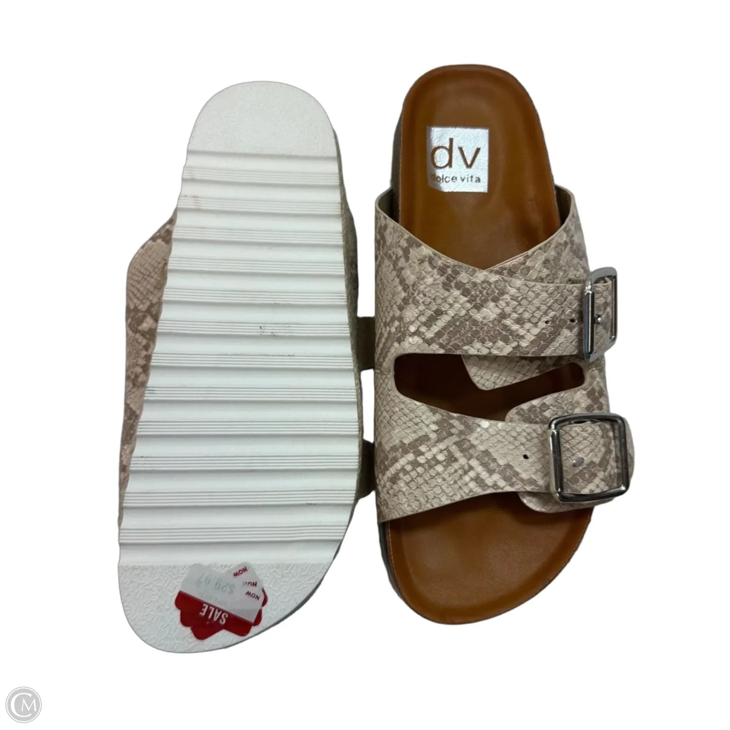 Sandals Flats By Dv In Tan, Size: 7